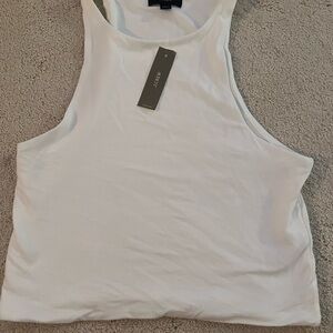 Jcrew White cropped Tank Top